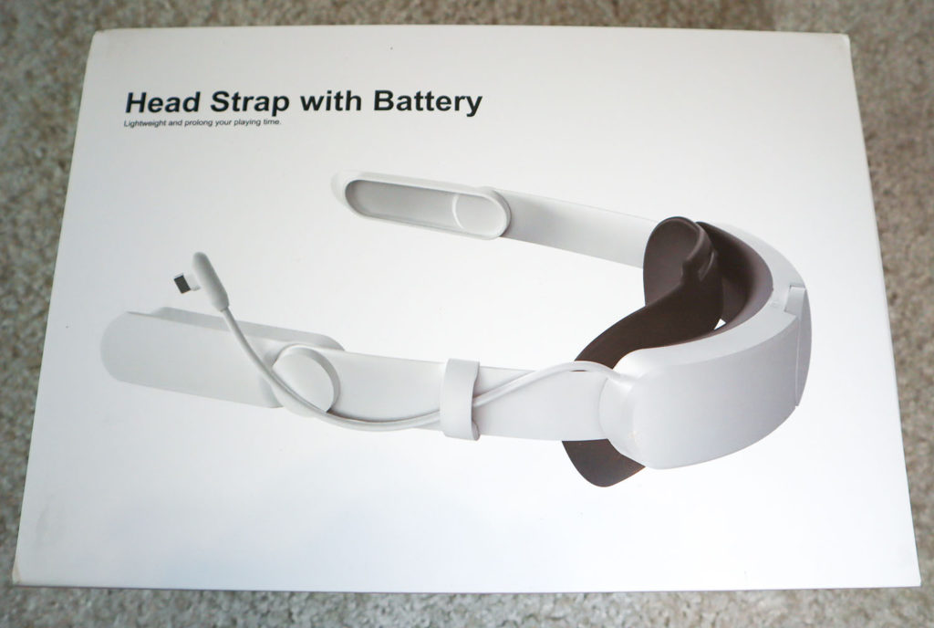 ZyberVR Elite Head Strap white box with an image of the strap on it.